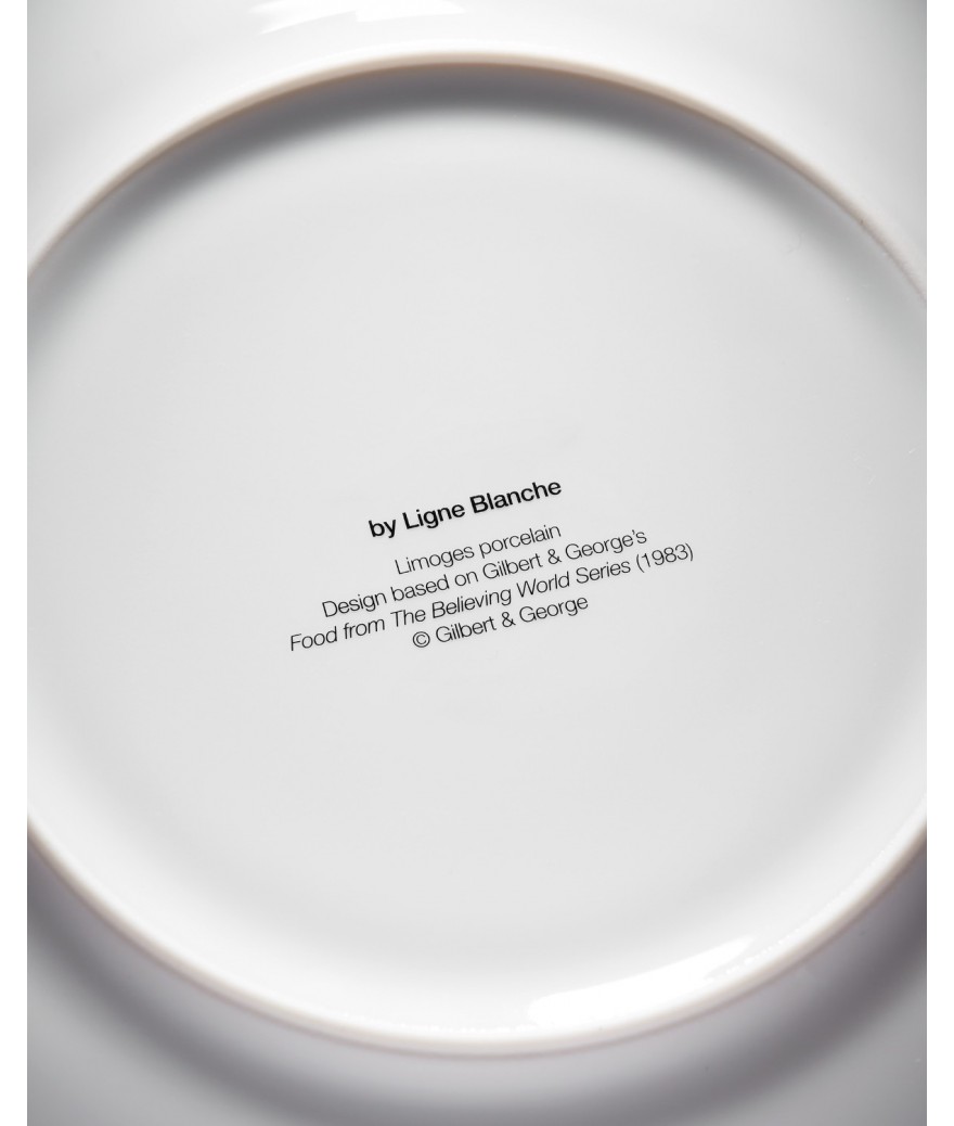 GILBERT & GEORGE ”Food from the believing world series” Large Porcelain ...