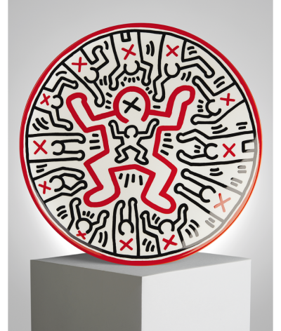 Ligne Blanche Keith Haring Wall Plate Multicolor White 