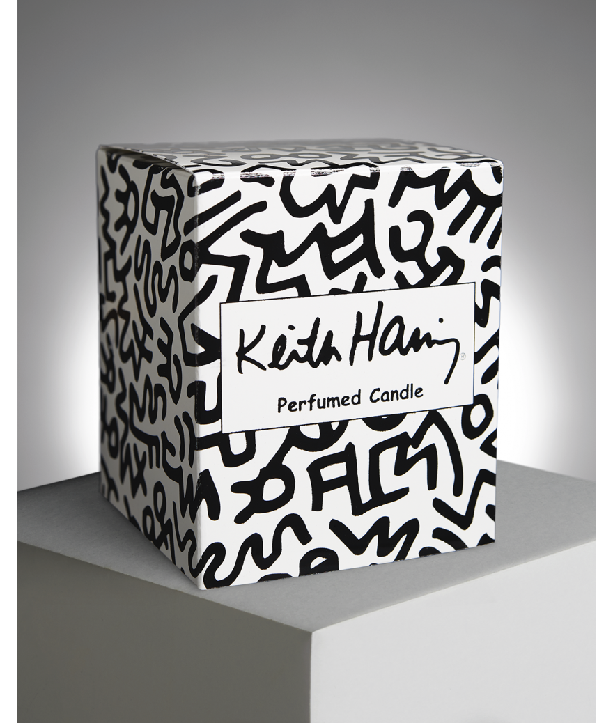 ligne blanche paris Keith HARING Bougie parfumée ”Coeur Rouge”